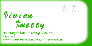 vivien kmetty business card